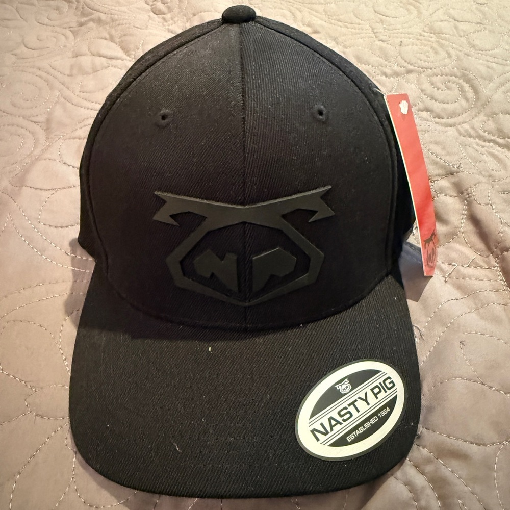 Nasty Pig Black Logo Cap